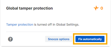 Fix global tamper protection.