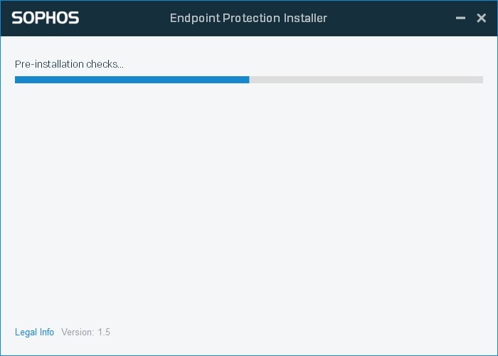 Screenshot of installer with checks in progress.