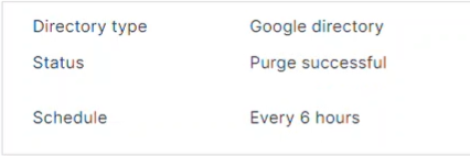 Purga de datos correcta de Google Directory