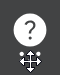 Un puntero en forma de cruz de cuatro flechas sobre el símbolo de cuadrícula.