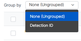 「按 ID 分組」功能表選項。