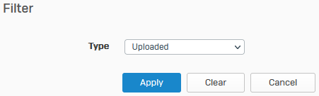 Apply filter for uploaded CAs