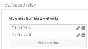Add mail servers to allow relay