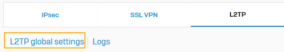 Show VPN settings link