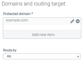 Email domains and routing servers.