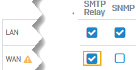 Allow SMTP relay.