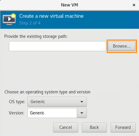 New VM dialog step two.